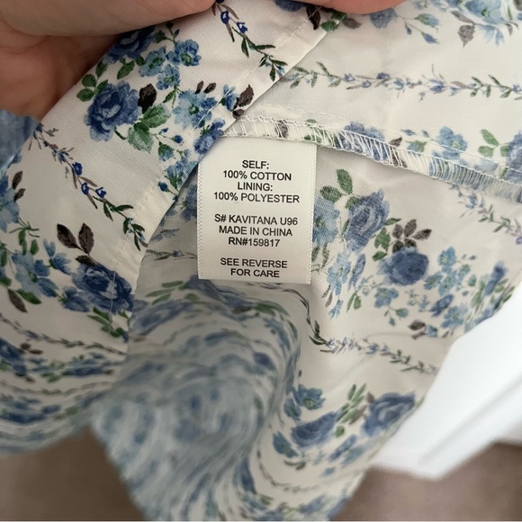 NEW Altar’d State Blue Floral Cotton Maxi Dress Size Large Available NWT - Picture 8 of 10